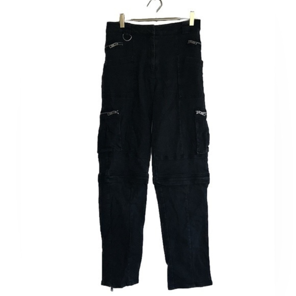I.AM.GIA Black Cargo Pants w/ Zipper Detail Sz. L